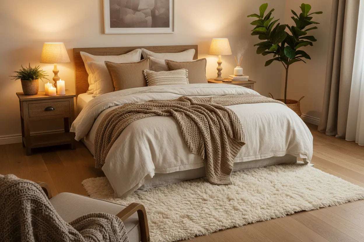 Articles de décoration pour la chambre.
