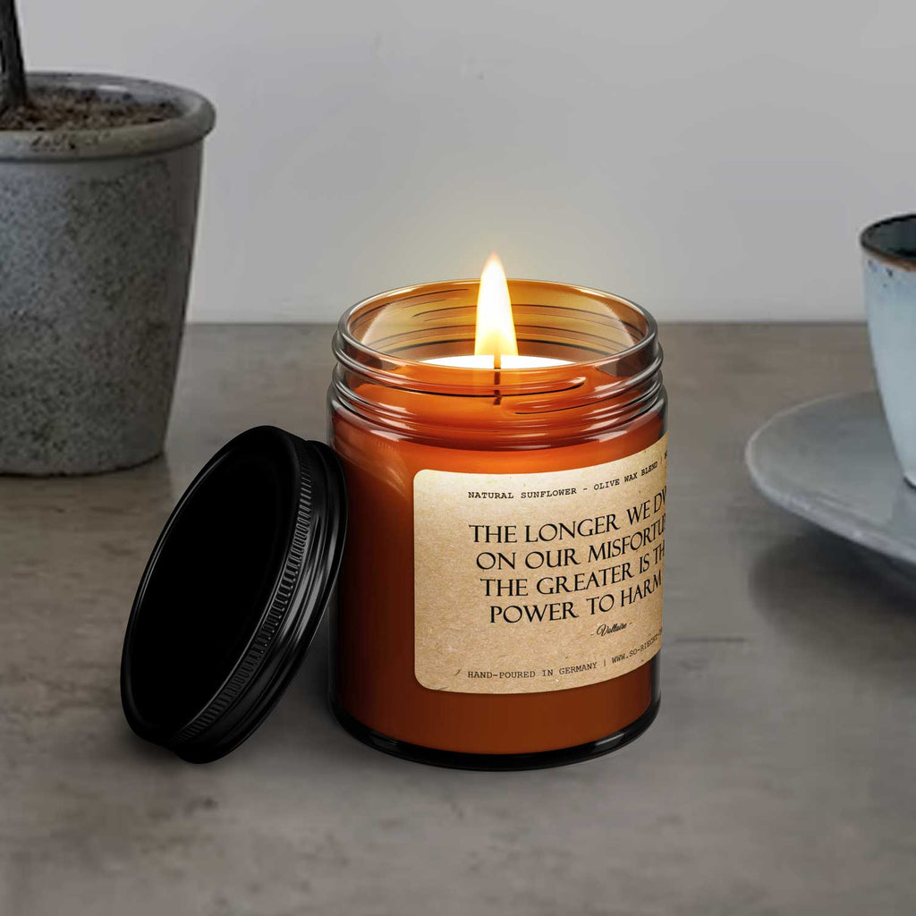 Bougie parfumée naturelle, artisanale et vegan, mèche en coton, cire olive et tournesol, pot en verre réutilisable avec couvercle, 5 parfums.