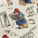 Housse de coussin de haute qualité en tapisserie représentant l'Ours Paddington.