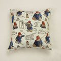 Housse de coussin en tapisserie avec Ours Paddington pour déco enfant.