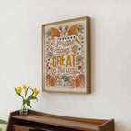 Impression d'art, affiche A4 et A3 à message positif et inspirant avec motifs de fleurs.