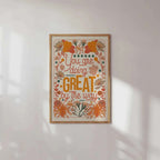 Impression d'art, affiche à message positif et inspirant You are doing great by the way.